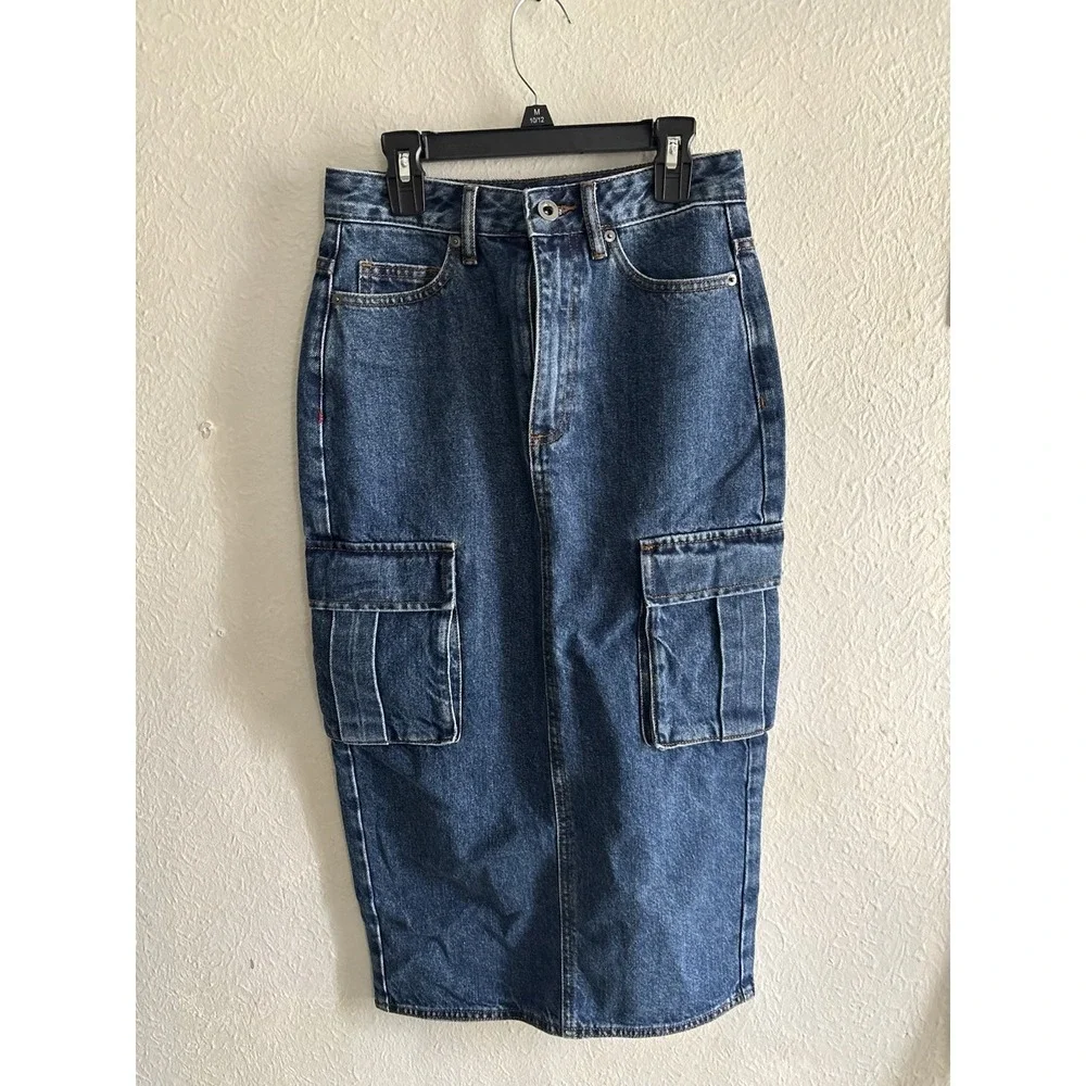 Self Portrait Denim Skirt‎